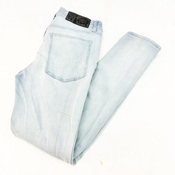 Cheap Monday Tight Pale Bllue Light Wash Skinny Denim Jeans Size 34 x 32 - Picture 9 of 9
